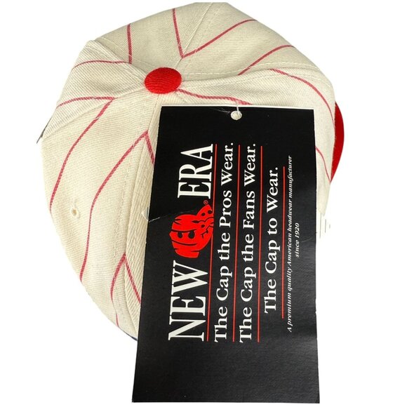 New Era 5950 Pro Model Wool MLB Cincinnati Reds Pinstripe Cap Size 6-7/8" NWT - Picture 7 of 11